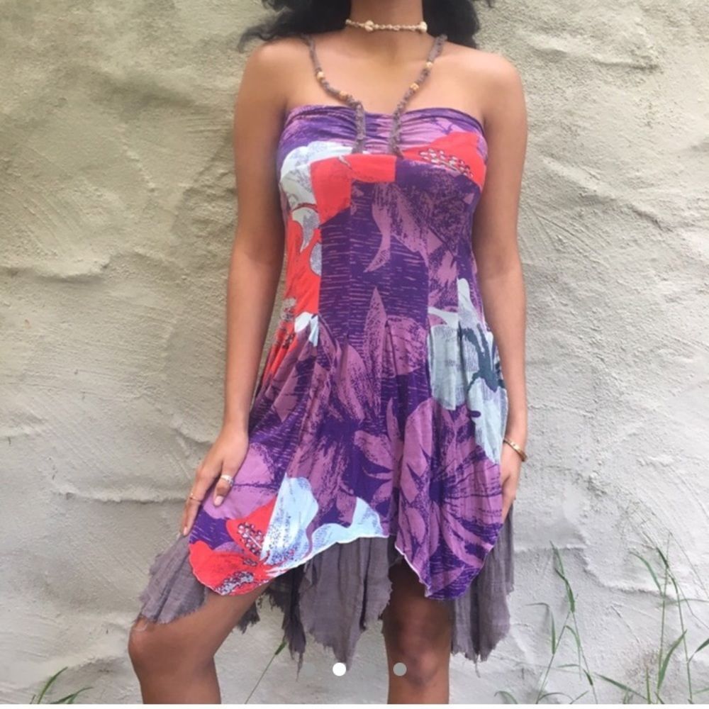 Free People Floral Halter Dress